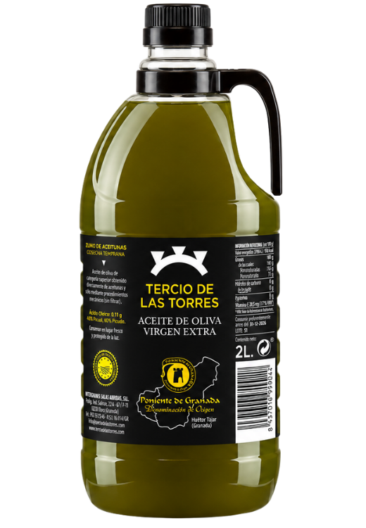 Aceite de Oliva Virgen Extra – 4 Garrafas de 2 Litros