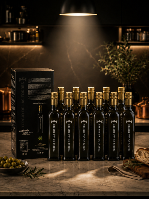 Aceite de Oliva Virgen Extra – 12 Botellas de Cristal 500ml