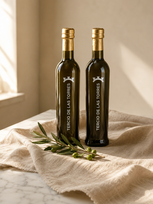 Aceite de Oliva Virgen Extra – 2 Botellas de Cristal 500ml